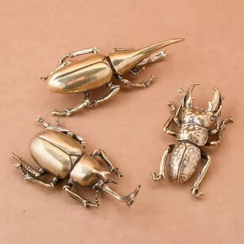 Solid Brass Beetle Tea Pet, Realistic Simulation Insect Figurines Miniatures Desk Decor Art Collectibles Premium Home Gift
Solid Brass Beetle Tea Pet, Realistic Simulation Insect Figurines Miniatures Desk Decor Art Collectibles Premium Home Gift