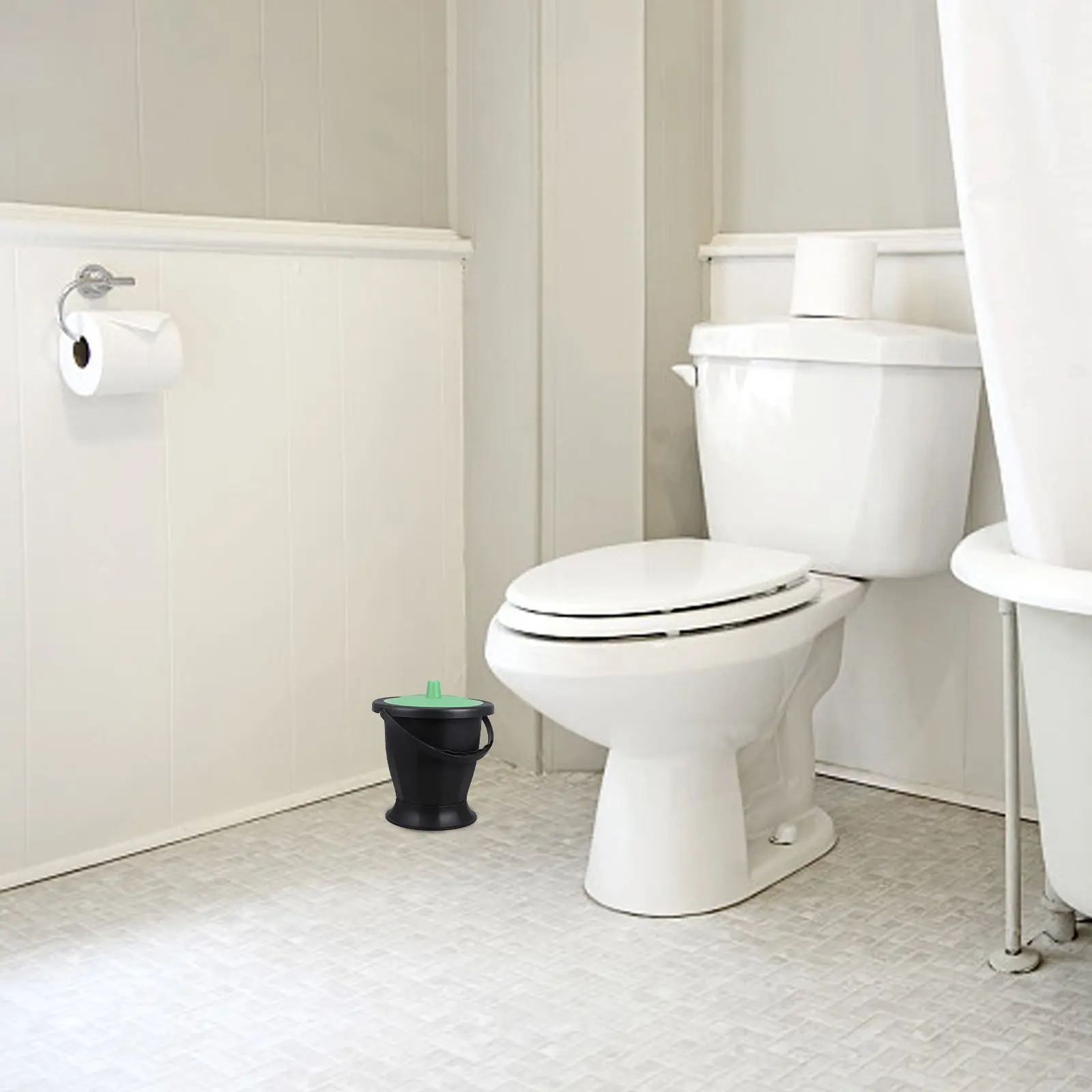 Plastic Chamber Pot Portable Urine Bucket with Lid Handheld Spittoon Unisex Urinal Toilet for Seniors Pregnant Women Stable Flat
Plastic Chamber Pot Portable Urine Bucket with Lid Handheld Spittoon Unisex Urinal Toilet for Seniors Pregnant Women Stable Flat