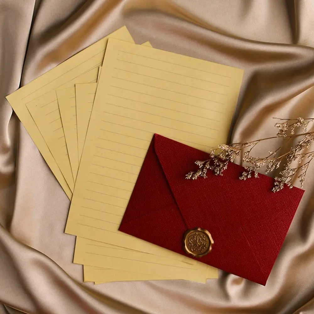 10Pcs Linen Texture Retro Envelope Invitation Card with Sealing Wax Sticker Blessing Thank Envelope Simple Romantic
10Pcs Linen Texture Retro Envelope Invitation Card with Sealing Wax Sticker Blessing Thank Envelope Simple Romantic