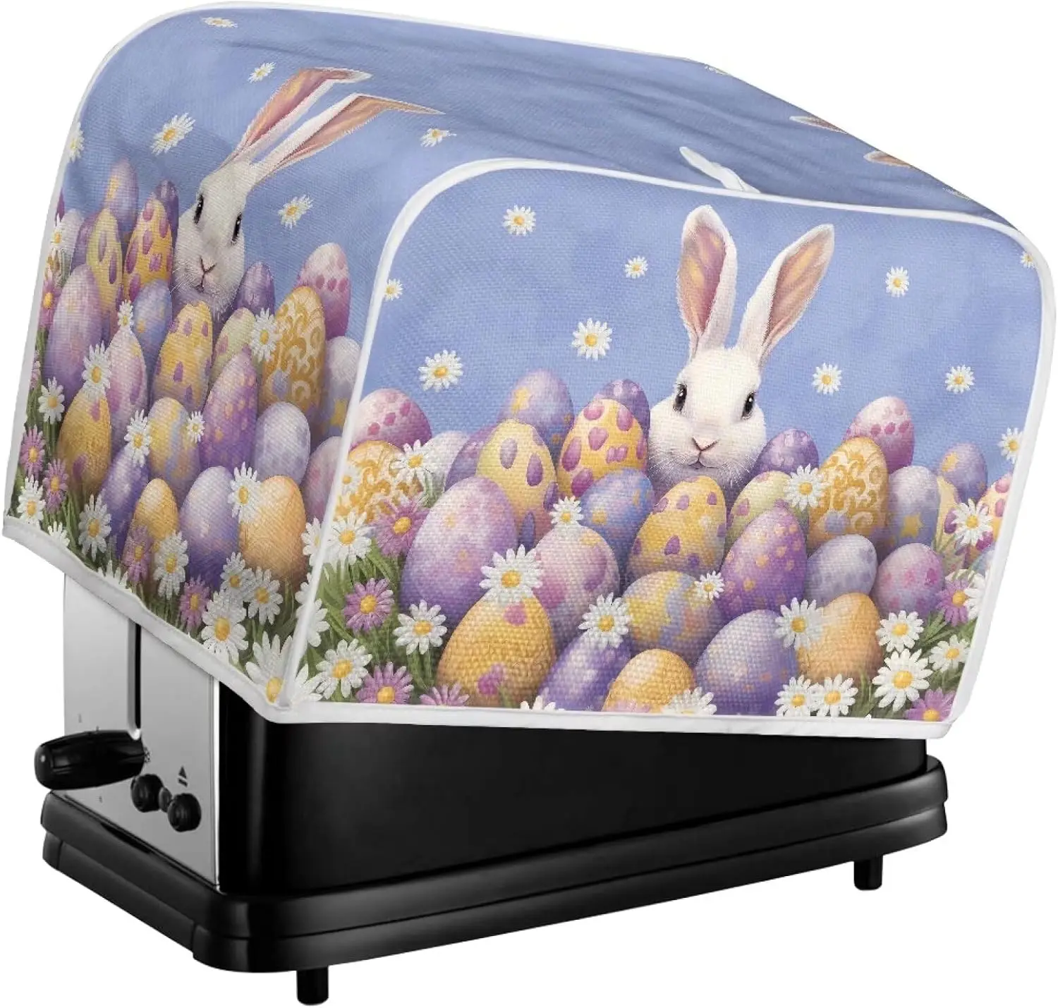 Toaster Cover, Easter Eggs Rabbit Print Microwave Oven Grill Cover Kitchen Appliance with Top Handle
Toaster Cover, Easter Eggs Rabbit Print Microwave Oven Grill Cover Kitchen Appliance with Top Handle