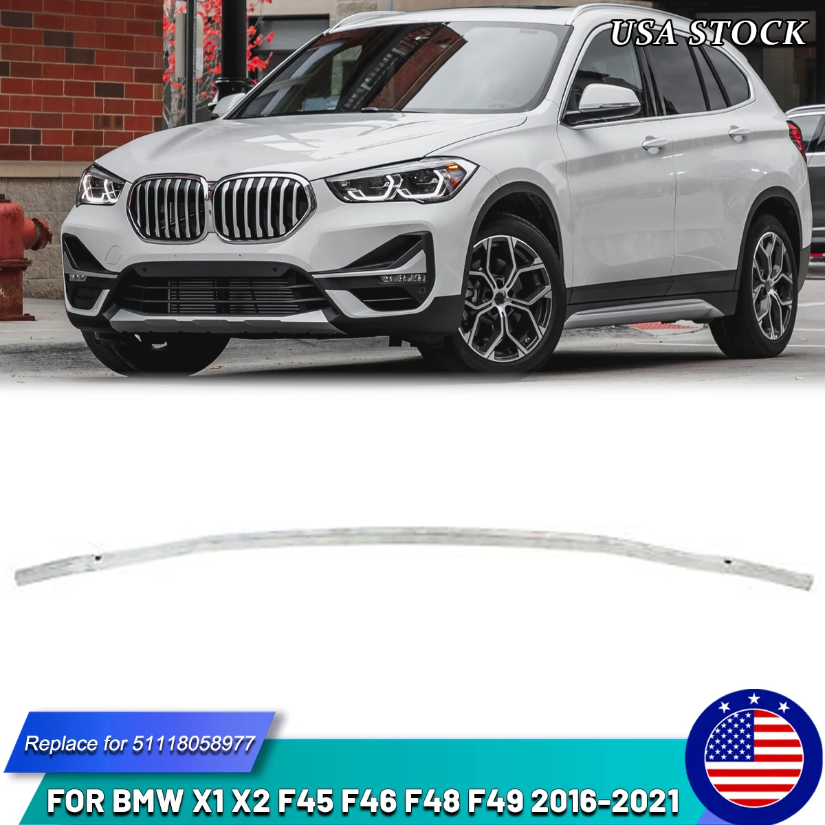 Для BMW X1 X2 F45 F46 F48 F49 2016 2017 2018-2021 передний бампер, нижняя усиленная планка, прямая замена, автомобильные аксессуары
Для BMW X1 X2 F45 F46 F48 F49 2016 2017 2018-2021 передний бампер, нижняя усиленная планка, прямая замена, автомобильные аксессуары