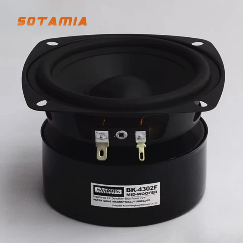 SOTAMIA 1 шт. 4-дюймовый средний басовый антимагнитный динамик 6 Ом 70 Вт с длинным ходом лоток для бумаги HIFI динамик для кабинета настольный громкоговоритель
SOTAMIA 1 шт. 4-дюймовый средний басовый антимагнитный динамик 6 Ом 70 Вт с длинным ходом лоток для бумаги HIFI динамик для кабинета настольный громкоговоритель