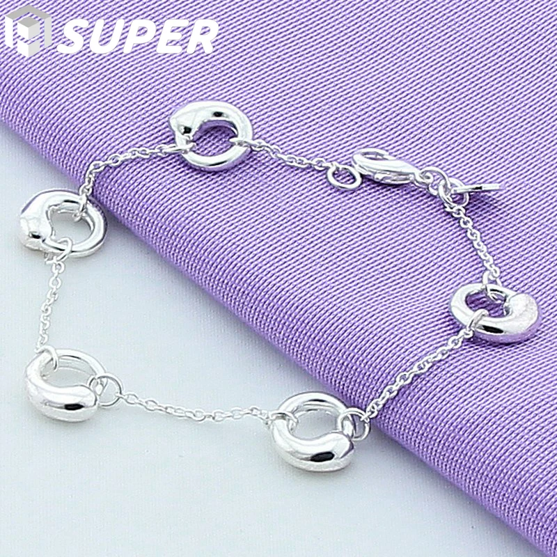 925 Sterling Silver Water Drop Chain Bracelet For Women Fashion Charm Wedding Engagement Party Jewelry
925 Sterling Silver Water Drop Chain Bracelet For Women Fashion Charm Wedding Engagement Party Jewelry
