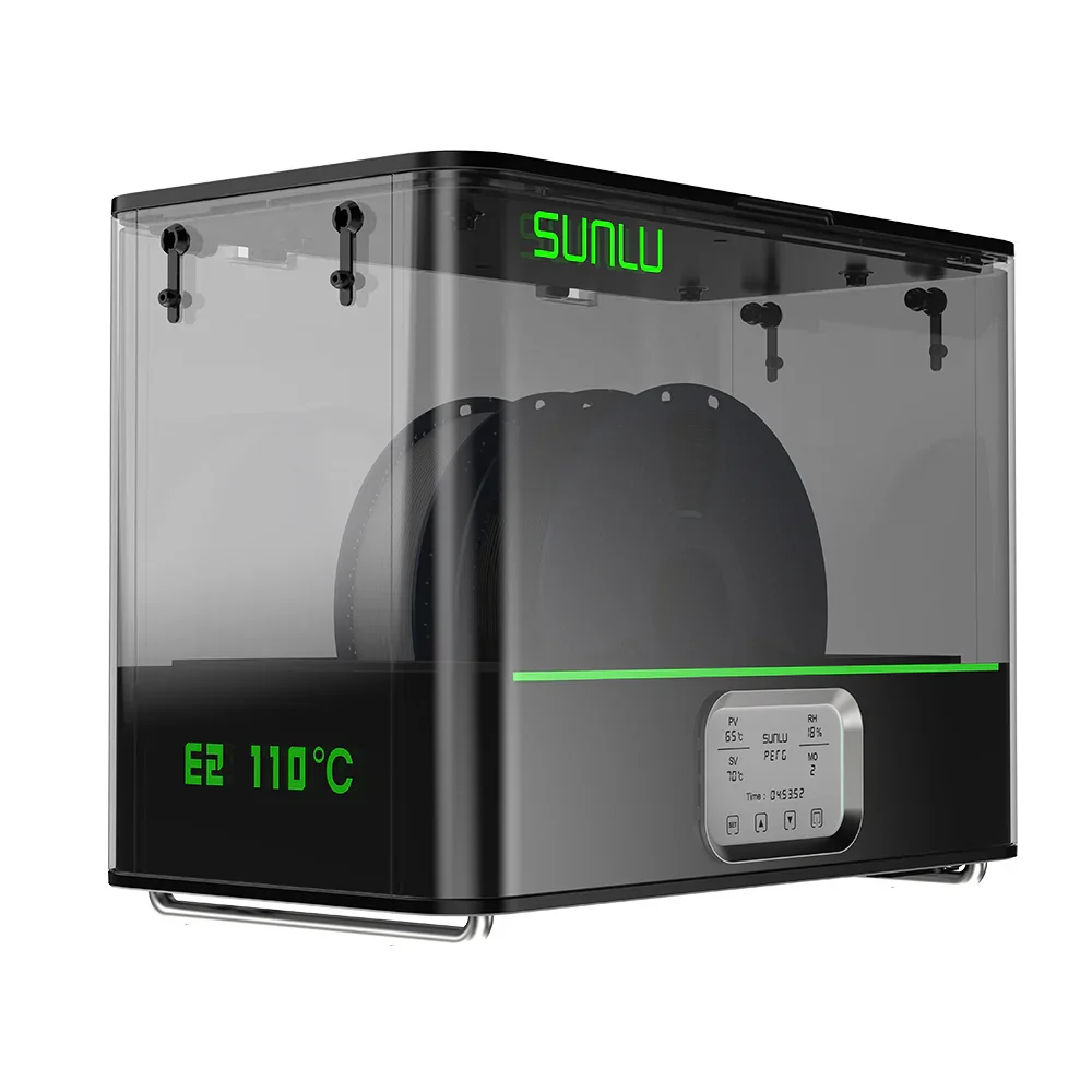For SUNLU E2 FilaDryer Up to 110℃ Drying for Engineering 3D Printing Filaments Dryer Box for SUNLU E2 Filament Storage Dry Box
For SUNLU E2 FilaDryer Up to 110℃ Drying for Engineering 3D Printing Filaments Dryer Box for SUNLU E2 Filament Storage Dry Box