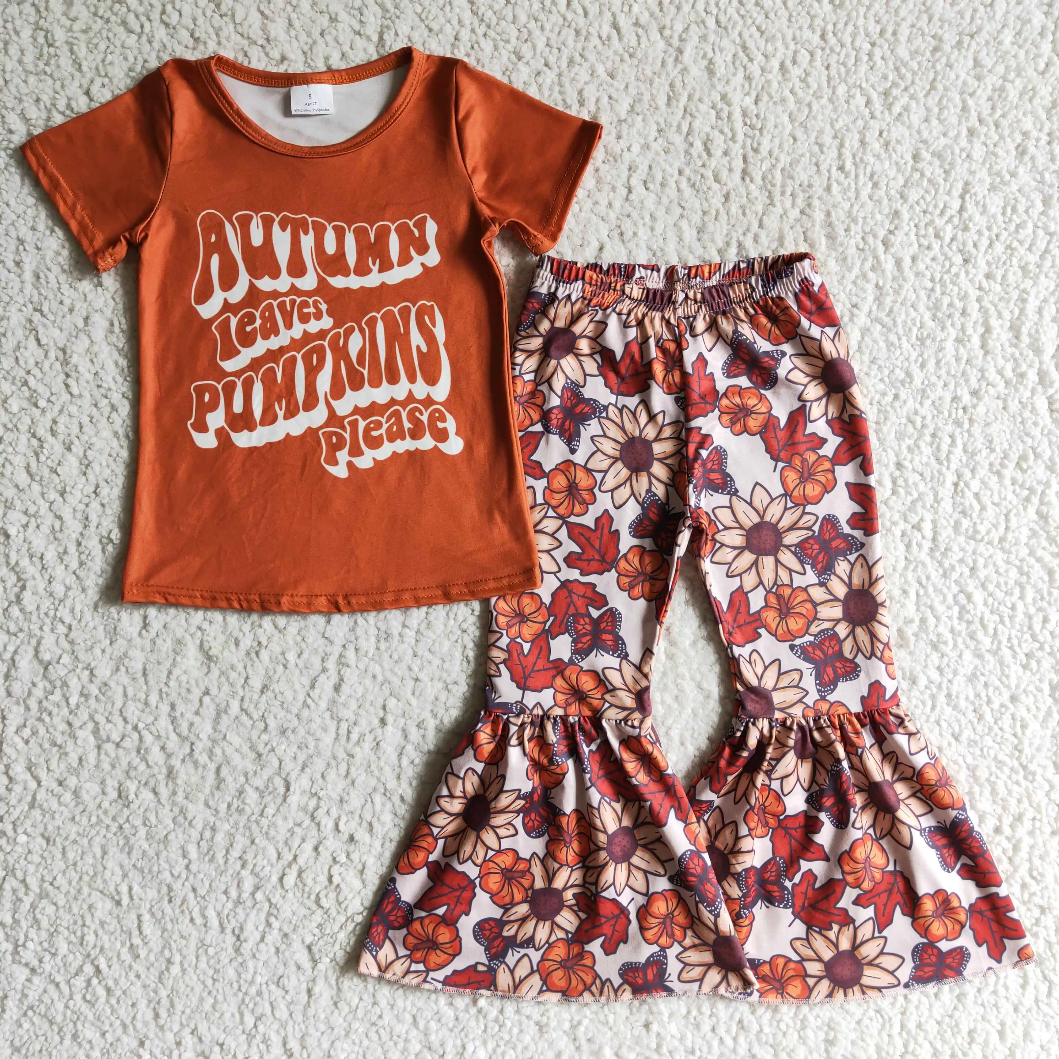 Latest update autumn pumpkin pie floral clothing girls wholesale sets fall child pumpkin suits kids clothes outfits
Latest update autumn pumpkin pie floral clothing girls wholesale sets fall child pumpkin suits kids clothes outfits
