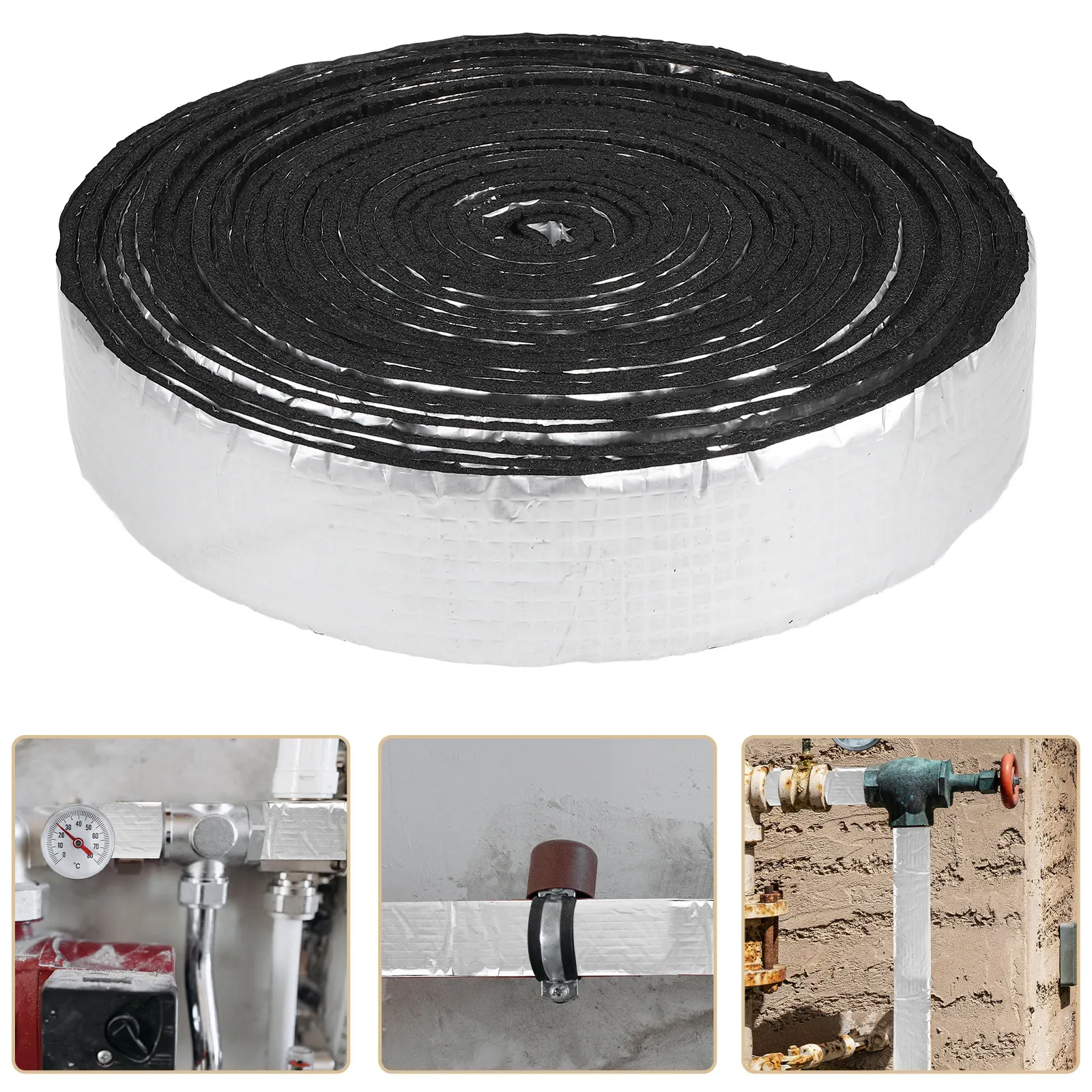 1 Roll Pipe Insulation Tape Bubble Reflective Aluminum Foil Thermal Barrier for Roof Wall Car Greenhouse Multi Purpose
1 Roll Pipe Insulation Tape Bubble Reflective Aluminum Foil Thermal Barrier for Roof Wall Car Greenhouse Multi Purpose