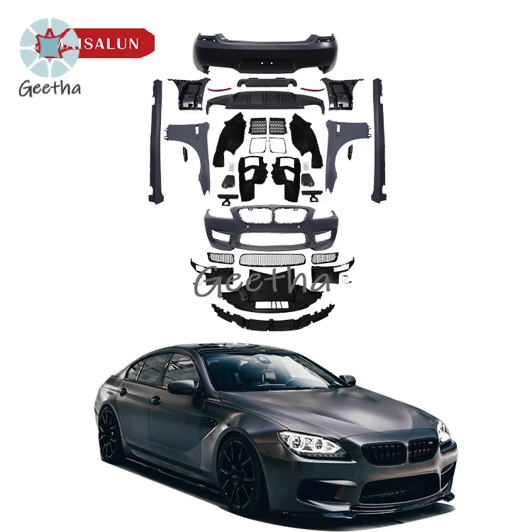 M6 Body Kit Front Rear Bumper Side Skirts for BMW 6 Series F06 F12 F13 640I 650I Upgrade M6 Body Kit Full Set
M6 Body Kit Front Rear Bumper Side Skirts for BMW 6 Series F06 F12 F13 640I 650I Upgrade M6 Body Kit Full Set