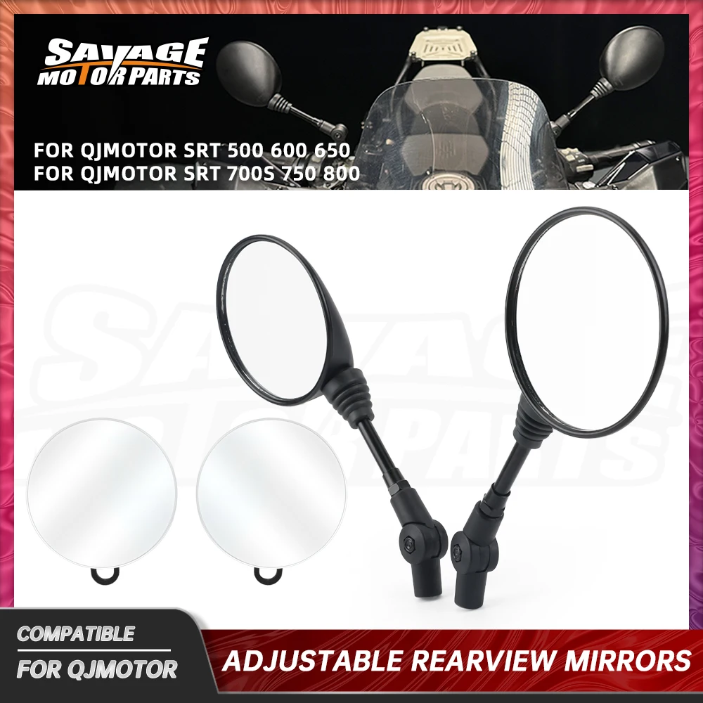 For QJMOTOR SRT600 2024 Rearview Mirror SRT 800 750 700S 650 500 Motorcycle 360 Degree Adjustable Auxiliary Rearview Mirrors
For QJMOTOR SRT600 2024 Rearview Mirror SRT 800 750 700S 650 500 Motorcycle 360 Degree Adjustable Auxiliary Rearview Mirrors
