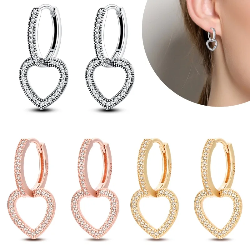 Хит продаж, минималистичные серьги-подвески в форме сердца из серебра 925 пробы для помолвки невесты
Хит продаж, минималистичные серьги-подвески в форме сердца из серебра 925 пробы для помолвки невесты