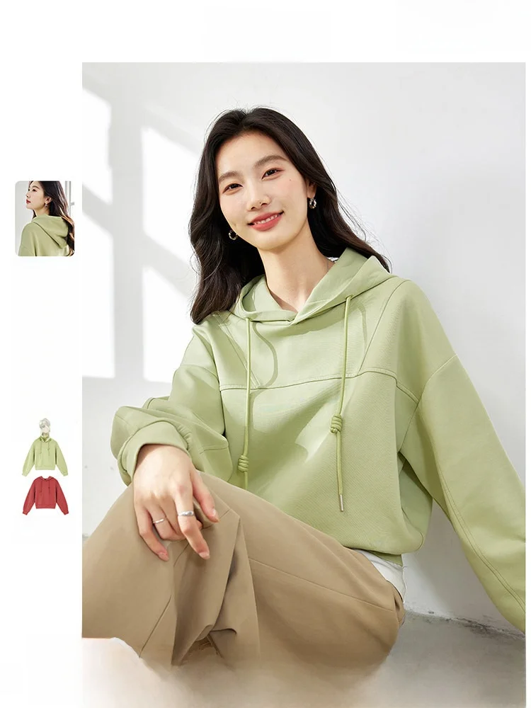Chinabrown Women's Hoodie Short Fashionable Slimming Green Color Standard Fit Long Sleeve Cotton Polyester Blend Hooded Sweat...
Chinabrown Women's Hoodie Short Fashionable Slimming Green Color Standard Fit Long Sleeve Cotton Polyester Blend Hooded Sweat...