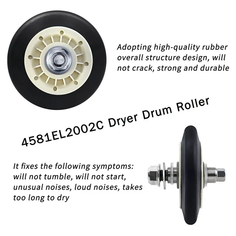 T27C For Kenmore Dryers Replacement Parts Kit-Dryer Roller Kit Drum Roller Assembly, Belt& Idler Pulley Repair
T27C For Kenmore Dryers Replacement Parts Kit-Dryer Roller Kit Drum Roller Assembly, Belt& Idler Pulley Repair