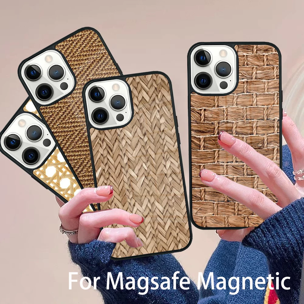 Bamboo Inlay Style Phone Case Magesafe Magnetic Wireless Charge Cover For IPhone 16 11 12 13 14 15 Pro Max Plus Mini
Bamboo Inlay Style Phone Case Magesafe Magnetic Wireless Charge Cover For IPhone 16 11 12 13 14 15 Pro Max Plus Mini
