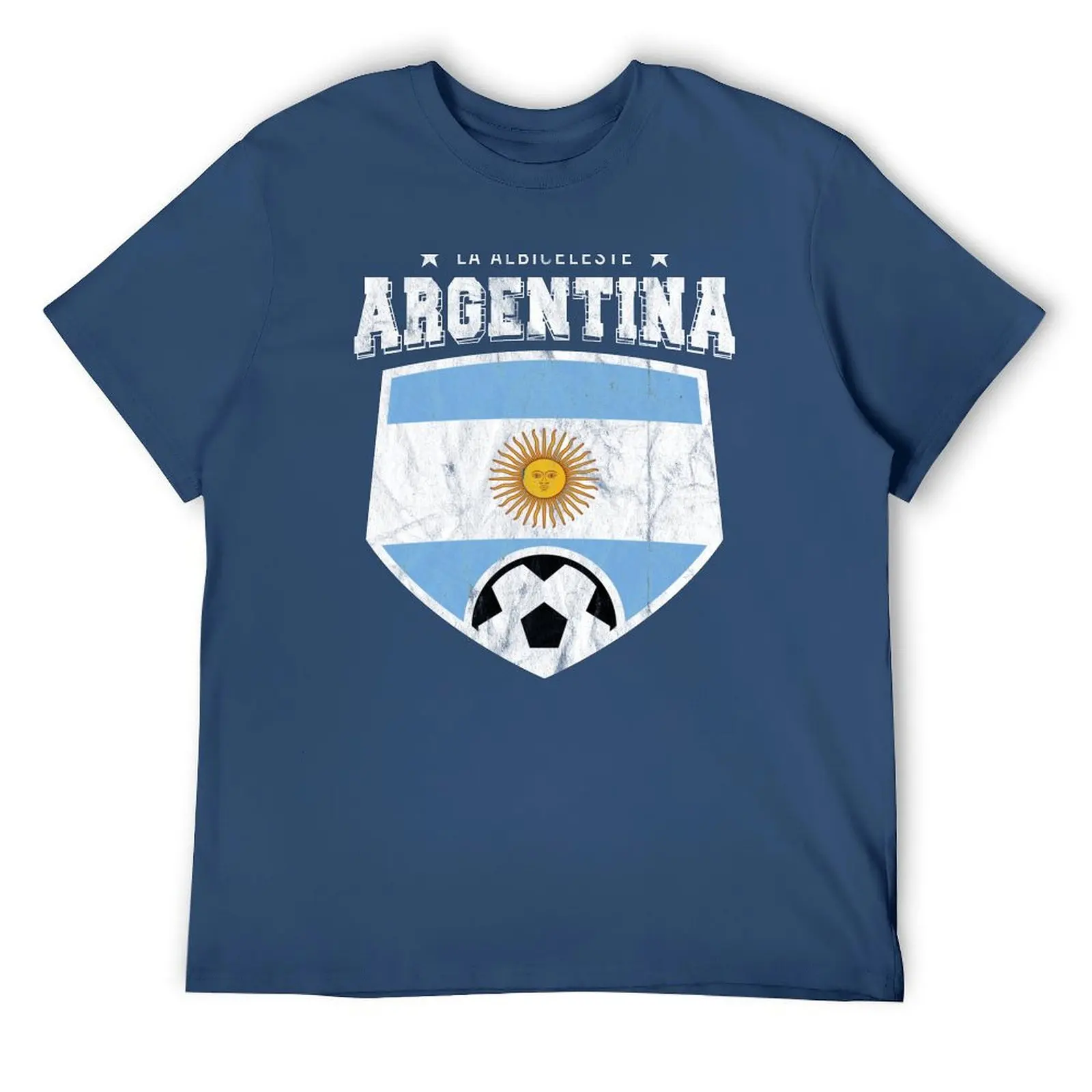 La Albiceleste Argentina Football National Flag T Shirt World Soccer Jersey Cup T-Shirt vintage summer top sweat shirts, men 
La Albiceleste Argentina Football National Flag T Shirt World Soccer Jersey Cup T-Shirt vintage summer top sweat shirts, men