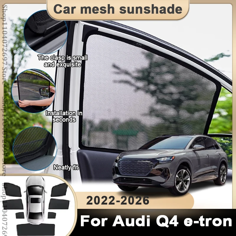 For Audi Q4 e-tron Accessories F4 2022-2026 2023 2024 2025 Magnetic Car Sunshade Windshield Sunshade Cover Protector Front Tool
For Audi Q4 e-tron Accessories F4 2022-2026 2023 2024 2025 Magnetic Car Sunshade Windshield Sunshade Cover Protector Front Tool