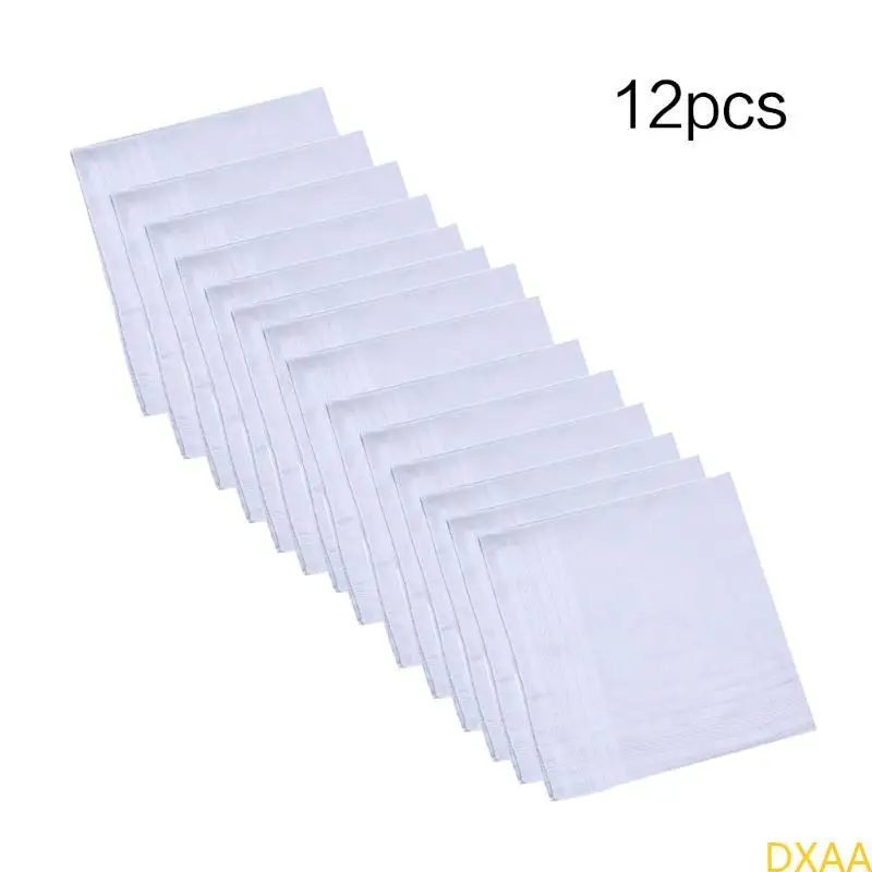 DXAA 12pcs 40x40см мужчины Женщины хлопковые платки Hankies Жаккардовые полосатые квадратные полотенце
DXAA 12pcs 40x40см мужчины Женщины хлопковые платки Hankies Жаккардовые полосатые квадратные полотенце