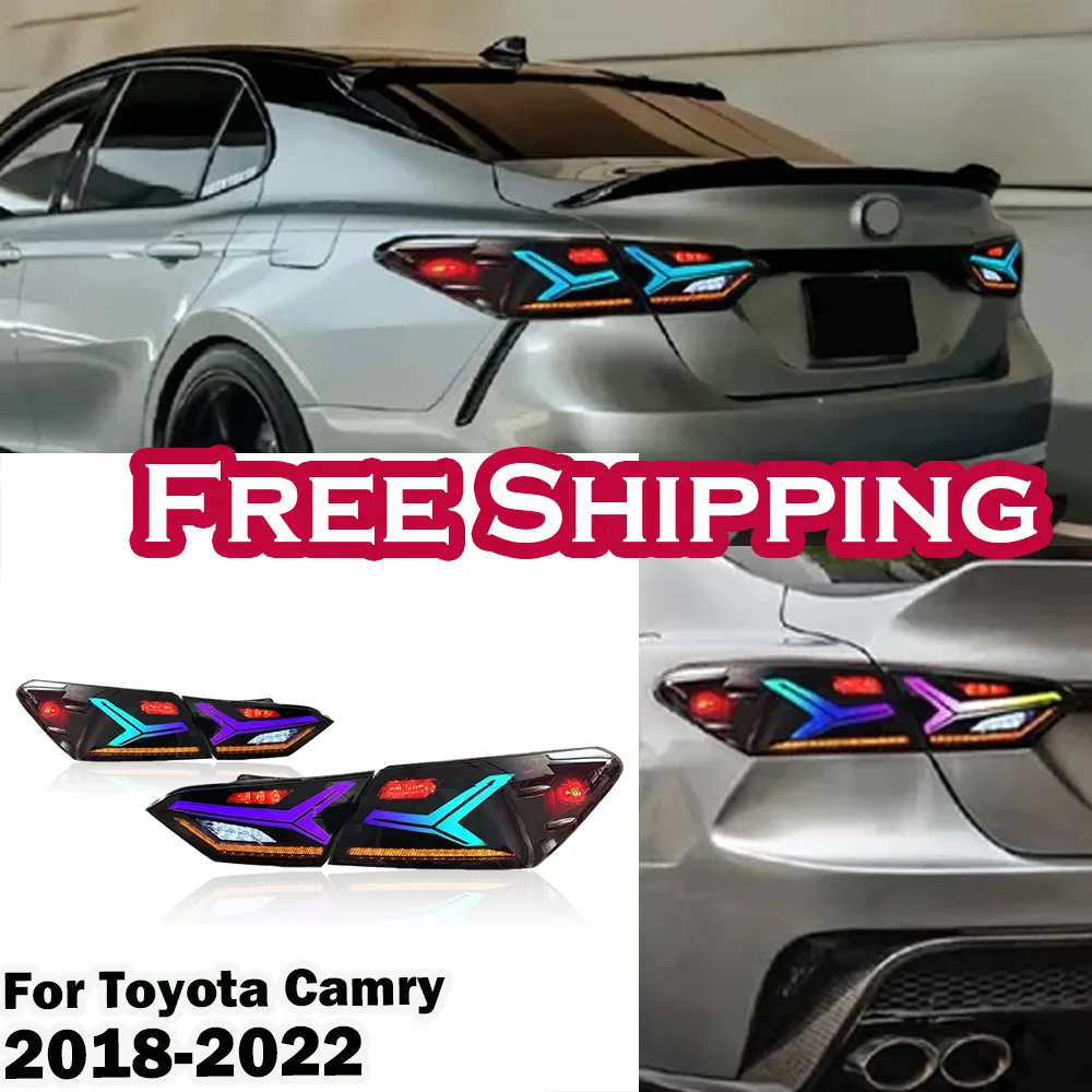 Автомобильная задняя фара для Toyota Camry 2018-2023, модифицированное обновление до новой Camry, динамический сигнал поворота, тормоз автомобиля, задняя фара в сборе
Автомобильная задняя фара для Toyota Camry 2018-2023, модифицированное обновление до новой Camry, динамический сигнал поворота, тормоз автомобиля, задняя фара в сборе
