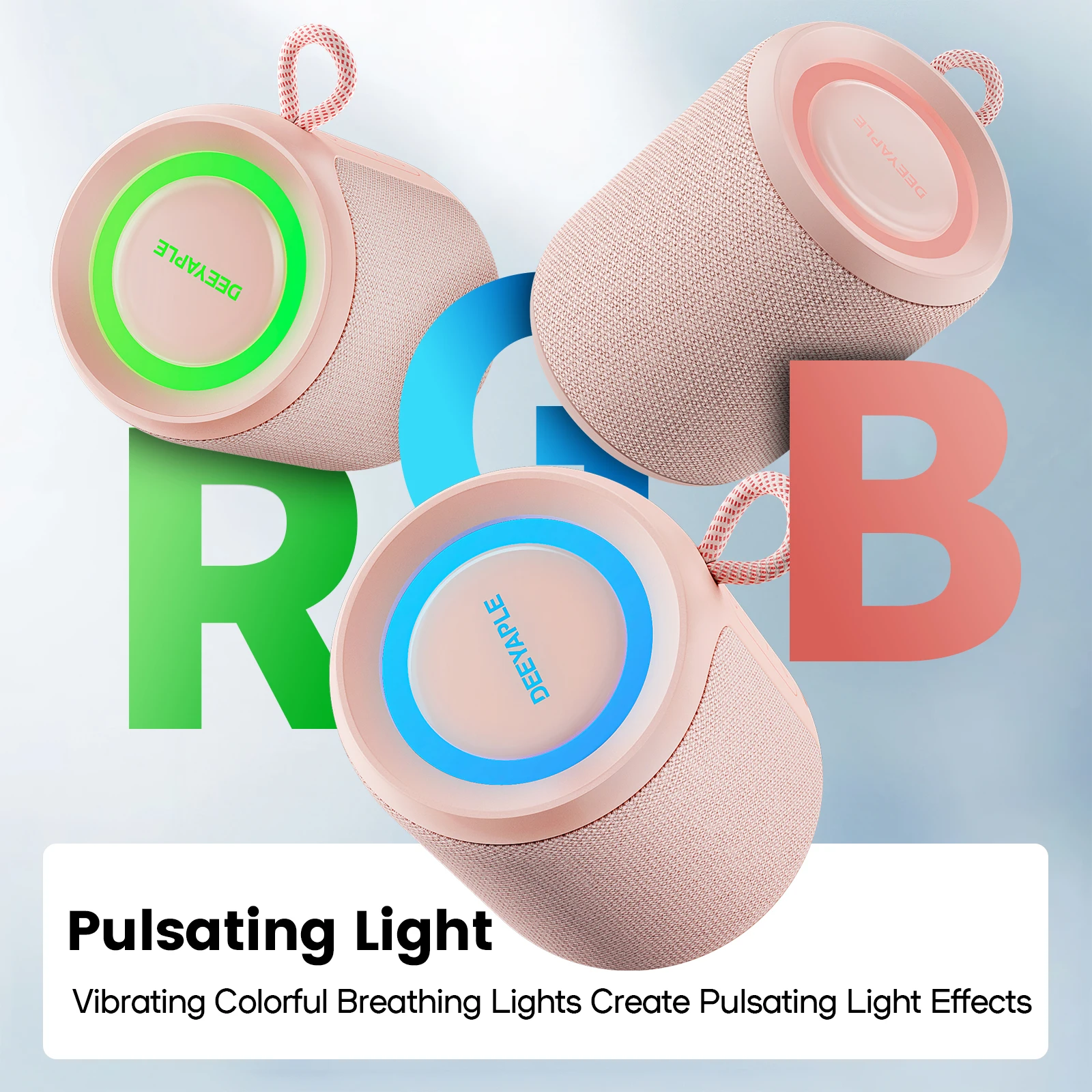 Wisetiger Deeyaple P1S RGB Light Mini Portable Bluetooth TWS Speaker 15W IPX7 Waterproof Wireless Speaker with Bass Boost
Wisetiger Deeyaple P1S RGB Light Mini Portable Bluetooth TWS Speaker 15W IPX7 Waterproof Wireless Speaker with Bass Boost