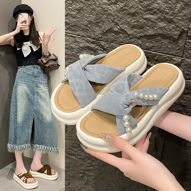 2026 New Summer Women's Slide Sandals, Fashion Thick Sole Beach Shoes, Fairy Style Open Toe Slip-On Slippers for Outdoor Wear
2026 New Summer Women's Slide Sandals, Fashion Thick Sole Beach Shoes, Fairy Style Open Toe Slip-On Slippers for Outdoor Wear