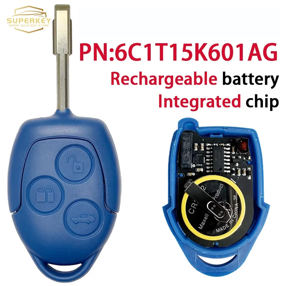 SUPERKEY PN 6C1T15K601AG Integrated chip For Ford Transit VM WM 2006 - 2014 4D63 433MHz Remote Car Key Rechargeable battery
SUPERKEY PN 6C1T15K601AG Integrated chip For Ford Transit VM WM 2006 - 2014 4D63 433MHz Remote Car Key Rechargeable battery