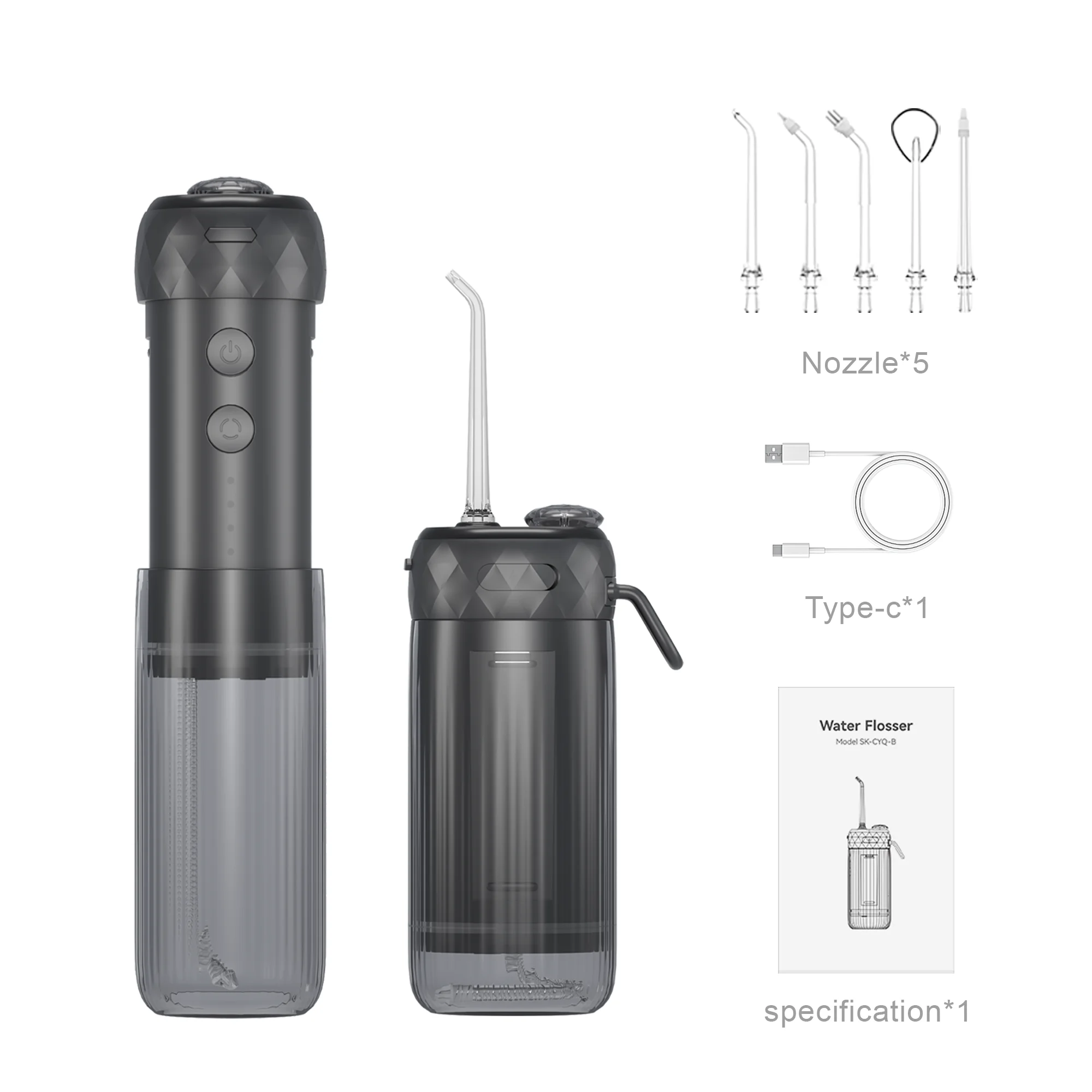 STLF SIILLK Top-Rated Black Rechargeable 2-Way Water Flosser Irrigator for Deep Multi-Purpose Teeth Whitening Accessory
STLF SIILLK Top-Rated Black Rechargeable 2-Way Water Flosser Irrigator for Deep Multi-Purpose Teeth Whitening Accessory