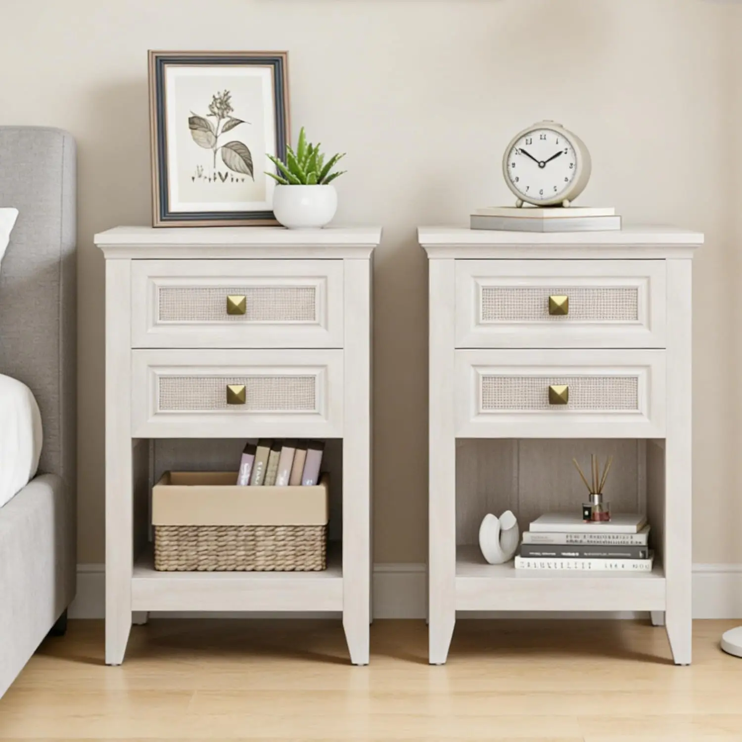 Nightstand Set Of 2, White Night Stand For Bedroom, Bedside Table With 2 Drawers, Wood End Table For, Customized
Nightstand Set Of 2, White Night Stand For Bedroom, Bedside Table With 2 Drawers, Wood End Table For, Customized