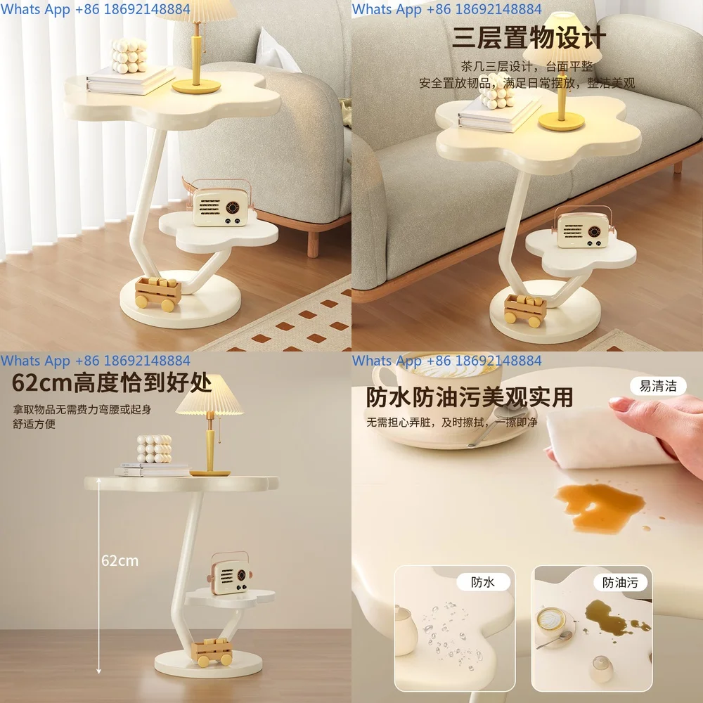 Cream style side table 2024 new living room coffee table home small desk for bedroom corner
Cream style side table 2024 new living room coffee table home small desk for bedroom corner