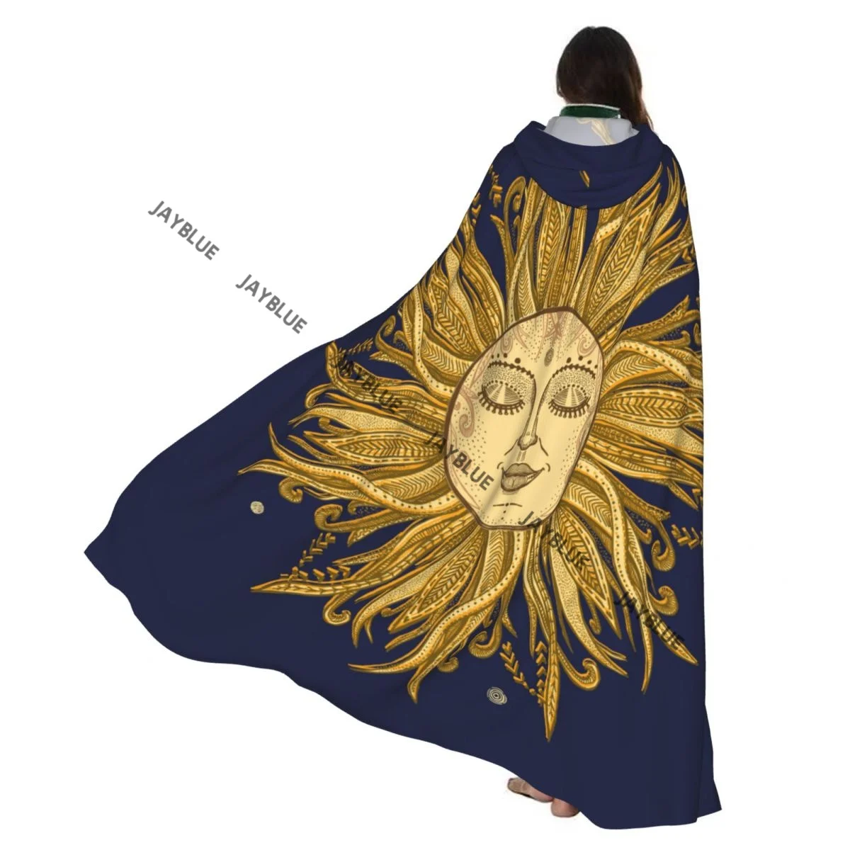 Unisex Witch Party Reversible Hooded Adult Vampires Cape Cloak Golden Sun Hand Drawn
Unisex Witch Party Reversible Hooded Adult Vampires Cape Cloak Golden Sun Hand Drawn