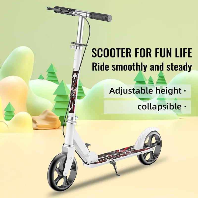 Adult And Kick Scooter, Double Wheels, Foldable, Suitable for Urban Traffic (Manual, Non-Electric)
Adult And Kick Scooter, Double Wheels, Foldable, Suitable for Urban Traffic (Manual, Non-Electric)