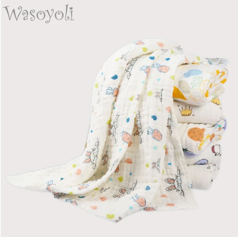 1 шт., детские пеленки Wasoyoli 110*110 см, 6-слойные одеяла для младенцев, 100% хлопок, детские мягкие банные палочки
1 шт., детские пеленки Wasoyoli 110*110 см, 6-слойные одеяла для младенцев, 100% хлопок, детские мягкие банные палочки