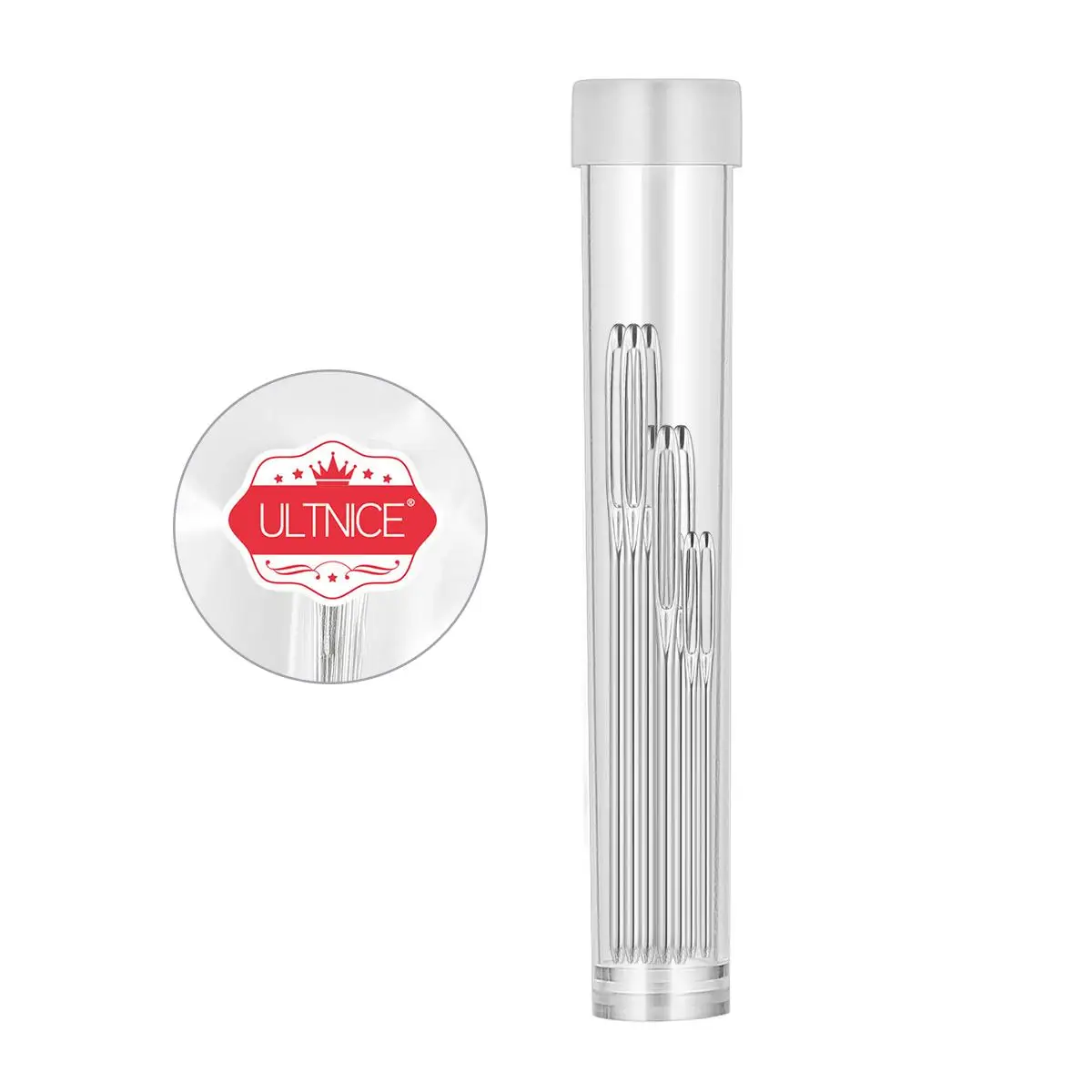 ULTNICE 9pcs Large Hole Needles Steel Yarn Knitting Needles Sewing Needles with Size 5.3cm/6cm/7cm (Silver)
ULTNICE 9pcs Large Hole Needles Steel Yarn Knitting Needles Sewing Needles with Size 5.3cm/6cm/7cm (Silver)