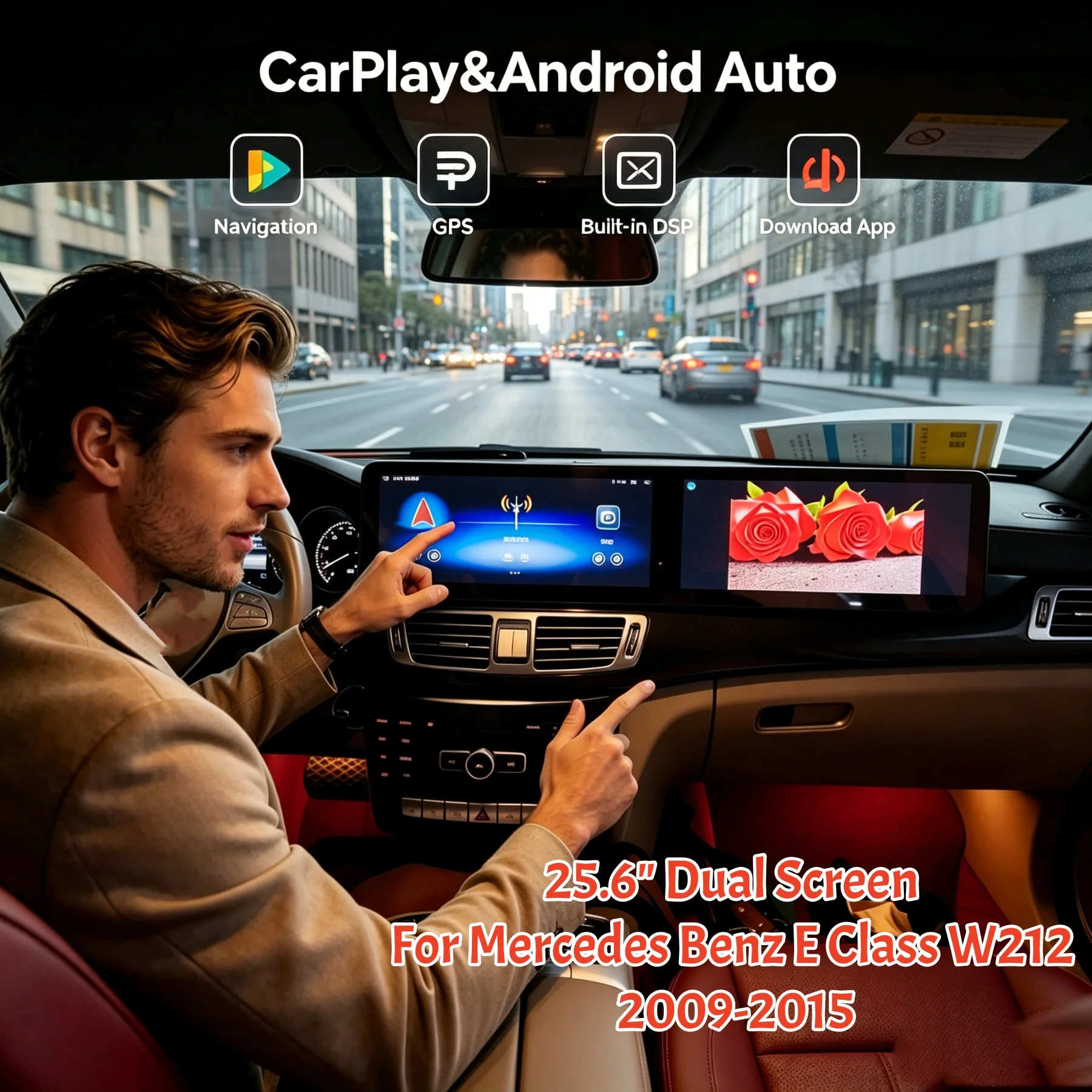 Dual 12.3 Inch Touch Screen Android For Mercedes-Benz E-Class 2009-2015 Wireless CarPlay GPS Navigation Car Radio Car Multimedia
Dual 12.3 Inch Touch Screen Android For Mercedes-Benz E-Class 2009-2015 Wireless CarPlay GPS Navigation Car Radio Car Multimedia
