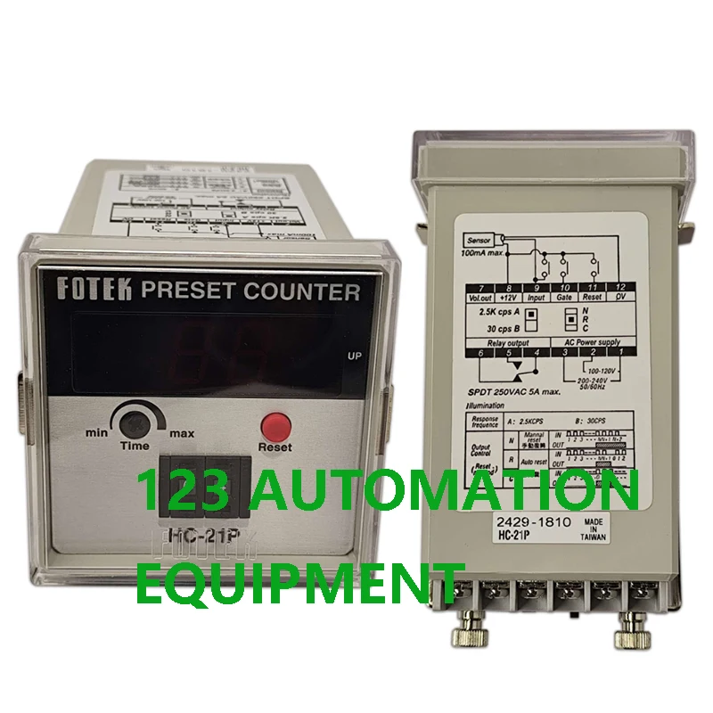 Authentic New FOTEK HC-6T 21P 41P 51P 61P Count Relay Electric Counter
Authentic New FOTEK HC-6T 21P 41P 51P 61P Count Relay Electric Counter