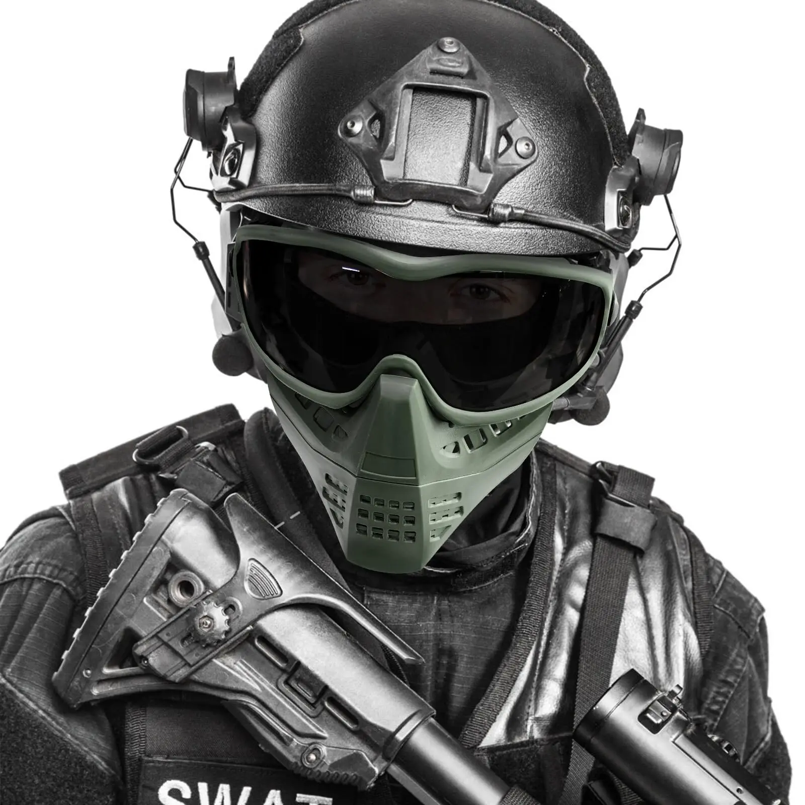 Airsoft Mask with Goggles Tactical Full Face Protection Mask for Shooting Paintball Game Cycling Halloween Party for Men Women
Airsoft Mask with Goggles Tactical Full Face Protection Mask for Shooting Paintball Game Cycling Halloween Party for Men Women