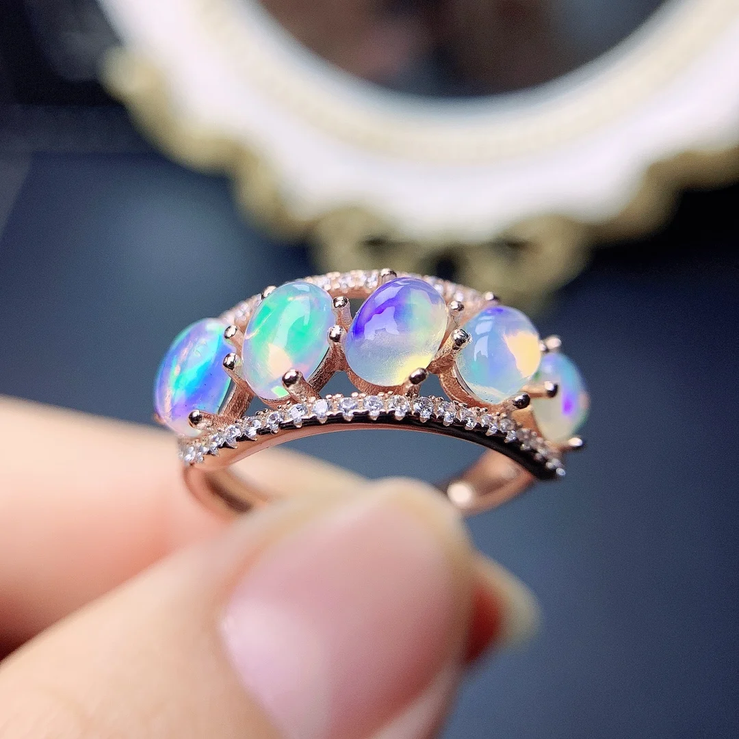 Natural Opal Women Rings Fire Color Mystery 925 Silver Adjustable Size Luxury Jewelry Wedding Jewelry Free Shipping
Natural Opal Women Rings Fire Color Mystery 925 Silver Adjustable Size Luxury Jewelry Wedding Jewelry Free Shipping