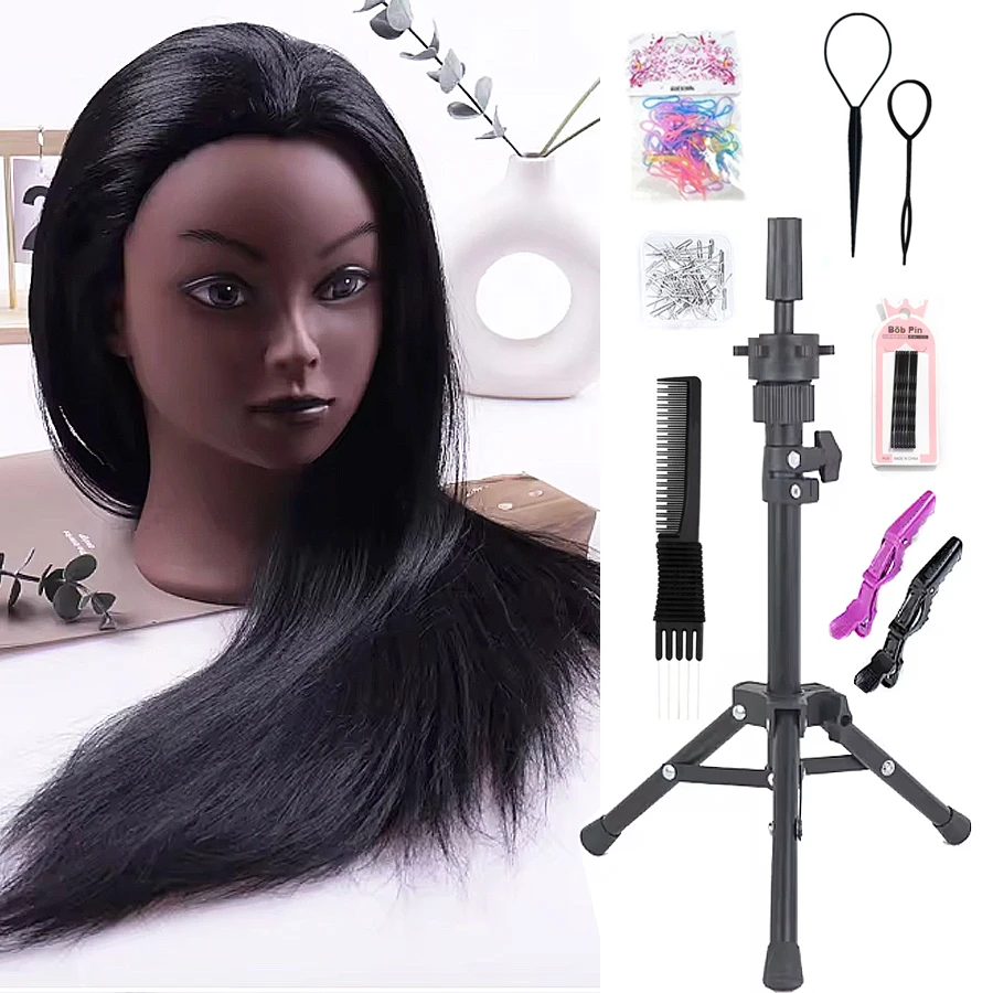 26-дюймовая голова манекена с волосами для укладки, тренировок по косметологии, практики плетения кос, с держателем и инструментами для укладки
26-дюймовая голова манекена с волосами для укладки, тренировок по косметологии, практики плетения кос, с держателем и инструментами для укладки