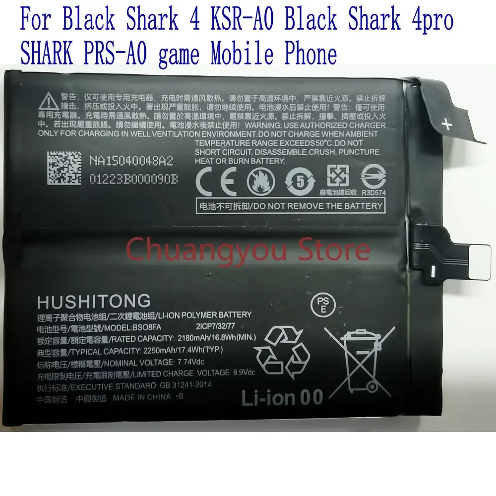 2024 3.85V BS08FA Battery For XiaoMi Black Shark 4 KSR-A0 4pro PRS-A0 Game Mobile Phone New
2024 3.85V BS08FA Battery For XiaoMi Black Shark 4 KSR-A0 4pro PRS-A0 Game Mobile Phone New