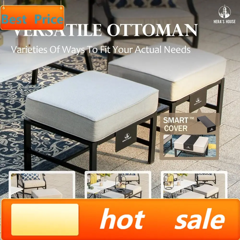 Promotion7-Seat Cushioned Outdoor Patio Furniture Set with Swivel Chairs and Ottomans
Promotion7-Seat Cushioned Outdoor Patio Furniture Set with Swivel Chairs and Ottomans
