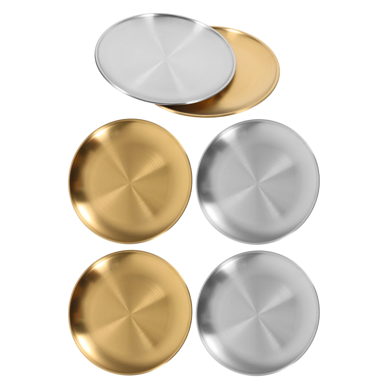 6pcs Stainless Steel Plates 6 Inch Round Salad Plates for Camping Home Kitchen BBQ Metal Dinnerware Easy Clean
6pcs Stainless Steel Plates 6 Inch Round Salad Plates for Camping Home Kitchen BBQ Metal Dinnerware Easy Clean