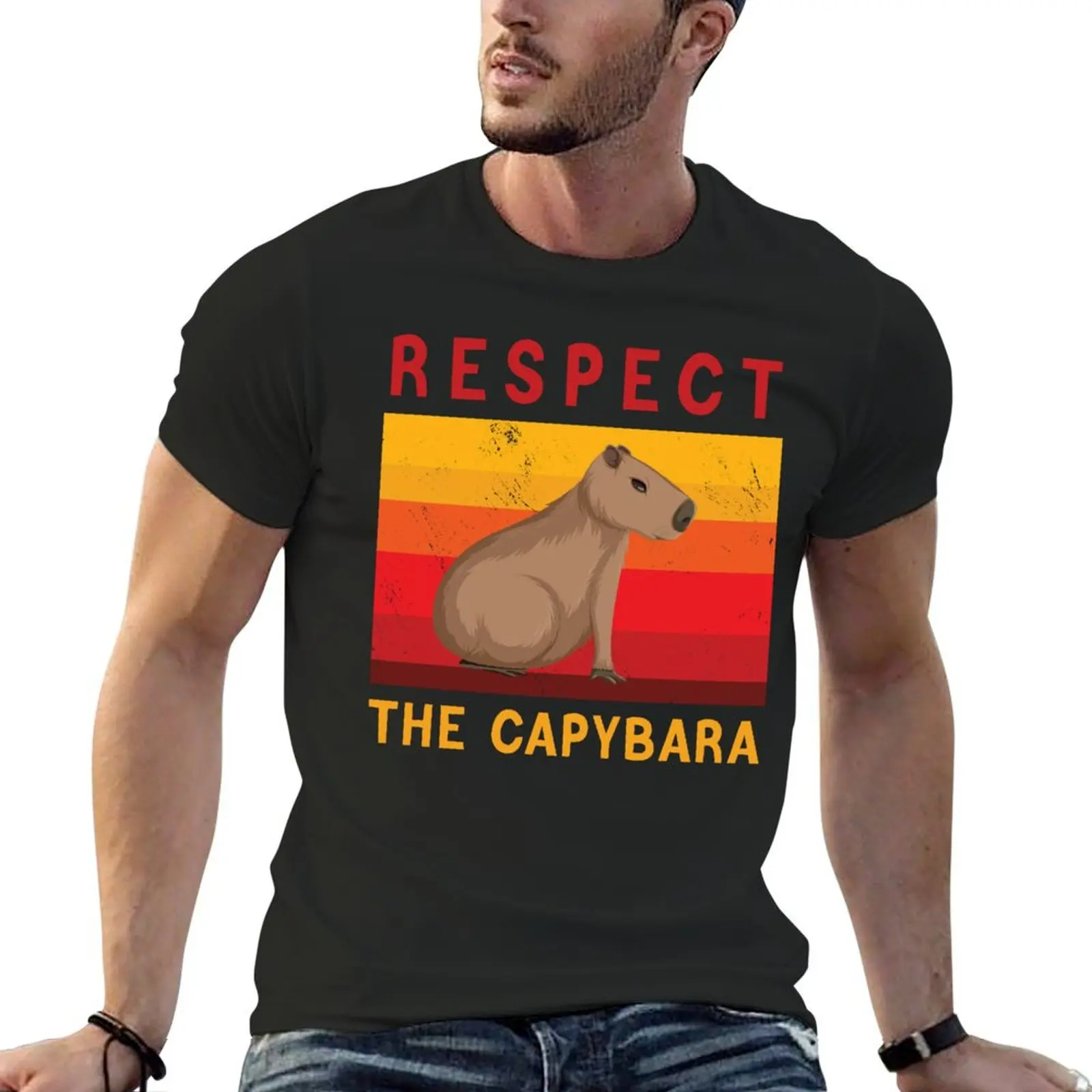 Respect The Capybara Vintage Retro Funny Capybara Lover T-Shirt quick drying customs design your own quick-drying men t shirts
Respect The Capybara Vintage Retro Funny Capybara Lover T-Shirt quick drying customs design your own quick-drying men t shirts