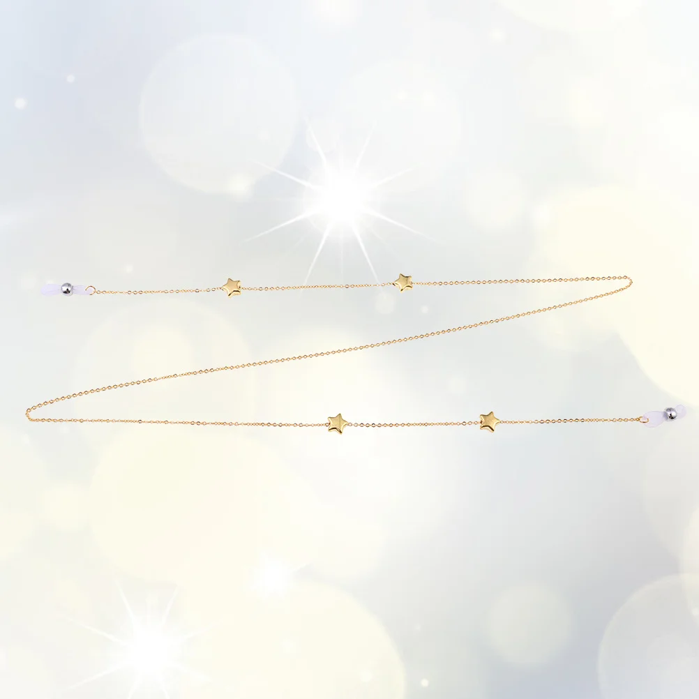 Golden Pentagram Glasses Chain Alloy Eyeglass Cord Personalized Spectacles Rope Neck Strap Fashion Glasses Retainer
Golden Pentagram Glasses Chain Alloy Eyeglass Cord Personalized Spectacles Rope Neck Strap Fashion Glasses Retainer