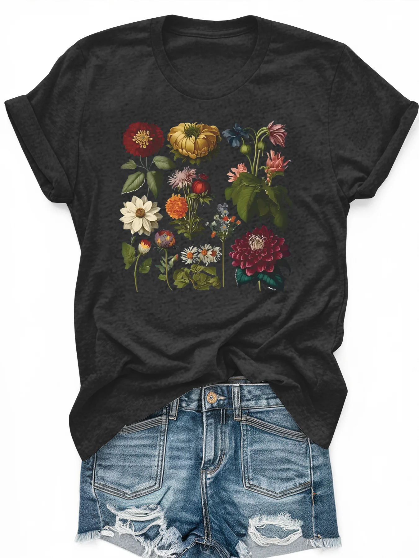 Women's large-size printed short-sleeved T-shirt, loose and casual, soft, comfortable and breathable, outdoor sports
Women's large-size printed short-sleeved T-shirt, loose and casual, soft, comfortable and breathable, outdoor sports