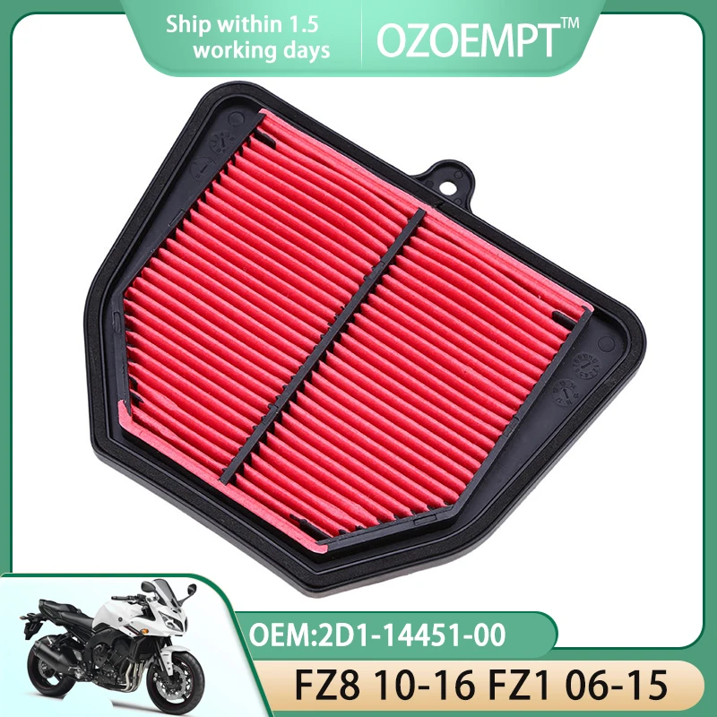 OZOEMPT Motorcycle Air Filter Apply to FZ8 Fazer 8 10-16 FZ1 06-15 OEM:2D1-14451-00
OZOEMPT Motorcycle Air Filter Apply to FZ8 Fazer 8 10-16 FZ1 06-15 OEM:2D1-14451-00
