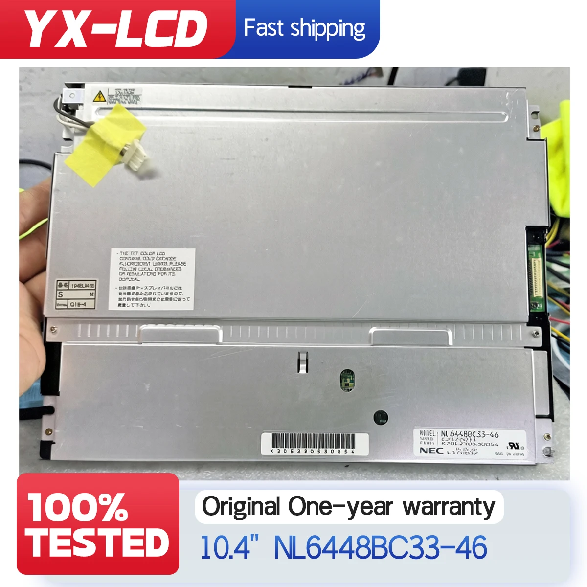 100% Tested 10.4 inch TFT LCD display screen NL6448BC33-46 640*480 31pins Display Screen Panel
100% Tested 10.4 inch TFT LCD display screen NL6448BC33-46 640*480 31pins Display Screen Panel