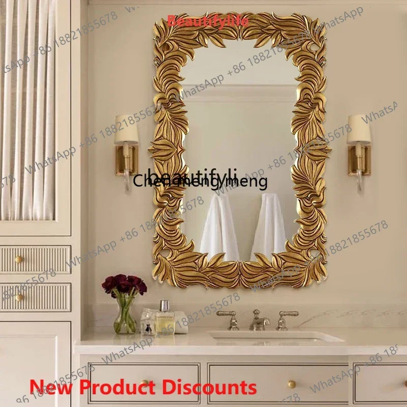 xx1French bathroom mirror retro carved fireplace decorative mirror wall hanging American European wall hanging mirror
xx1French bathroom mirror retro carved fireplace decorative mirror wall hanging American European wall hanging mirror