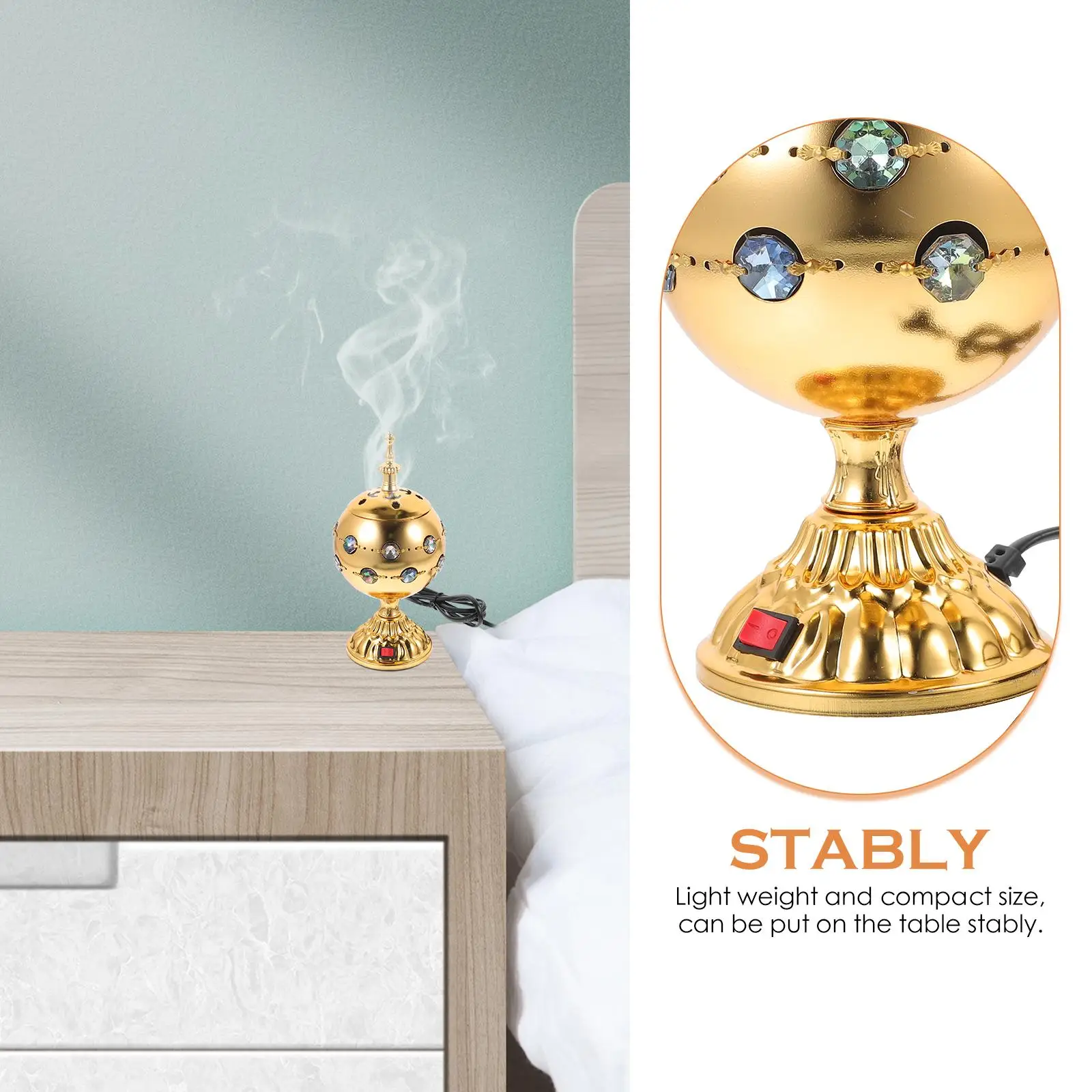 Electric Incense Electric Burner Censer Censer Home Decor Iron Holder Middle East Design Practical Texture
Electric Incense Electric Burner Censer Censer Home Decor Iron Holder Middle East Design Practical Texture
