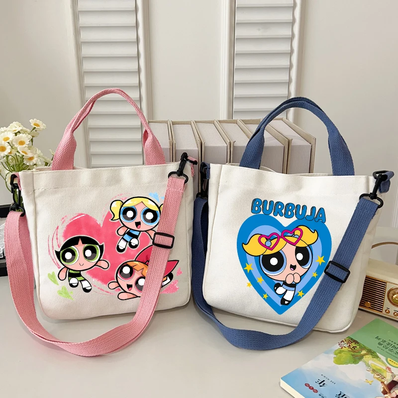 The Powerpuffs Girls Crossbody Bag New Anime Blossom Bubbles Buttercup Handbag Women Outdoor Sports Travel Shoulder Bags Gift
The Powerpuffs Girls Crossbody Bag New Anime Blossom Bubbles Buttercup Handbag Women Outdoor Sports Travel Shoulder Bags Gift
