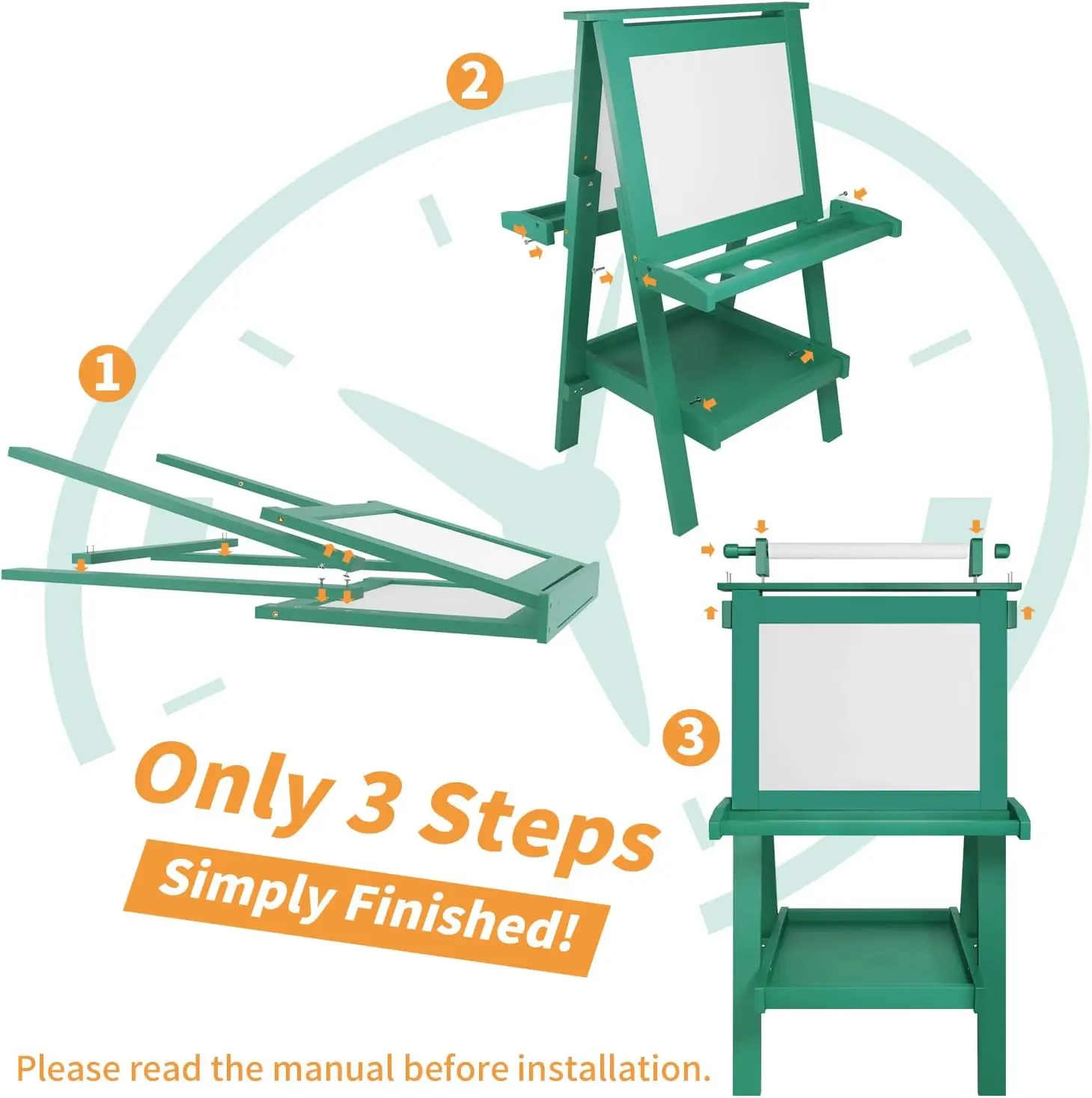 Easel for Kids Deluxe Foldable All-in-1 Toddler Easel with Paper Roll& 84pcsAccessories Magnetic Chalk-Whiteboard Art Center·Hot
Easel for Kids Deluxe Foldable All-in-1 Toddler Easel with Paper Roll& 84pcsAccessories Magnetic Chalk-Whiteboard Art Center·Hot