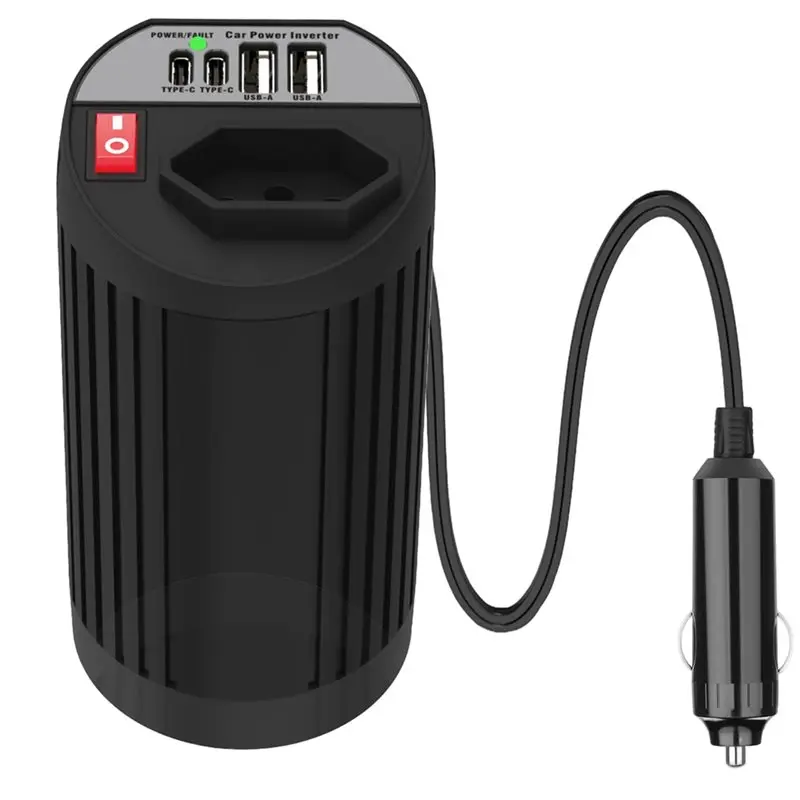 200W Peak Car Inverter 12V To 220V Converter Intelligent USB 4.2A Fast Charging Brazilian Socket-M54K
200W Peak Car Inverter 12V To 220V Converter Intelligent USB 4.2A Fast Charging Brazilian Socket-M54K