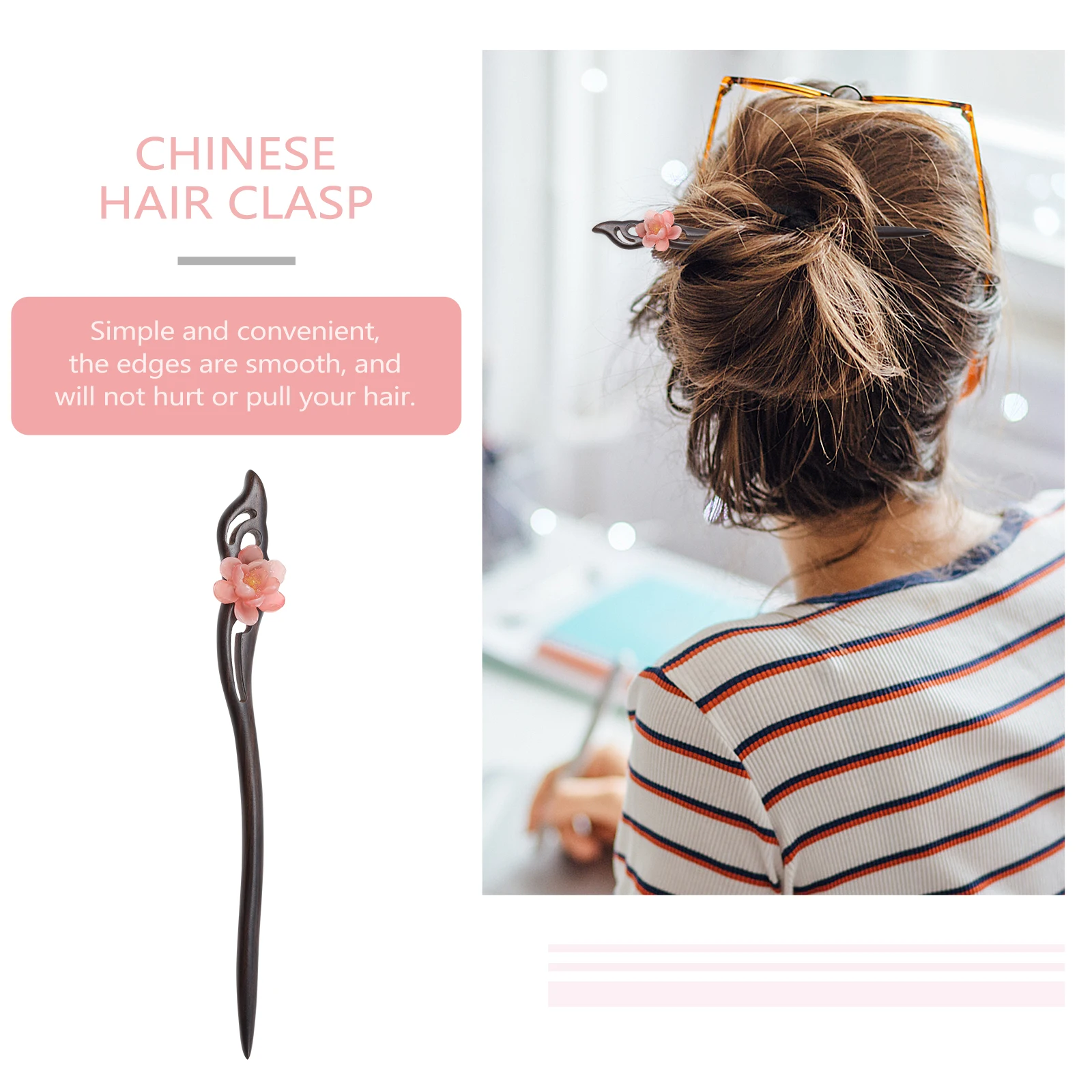 Ebony Hairpin Stick Chinese Traditional Women Wood Floral Decorative Hair Chopsticks Pins Replacement For
Ebony Hairpin Stick Chinese Traditional Women Wood Floral Decorative Hair Chopsticks Pins Replacement For