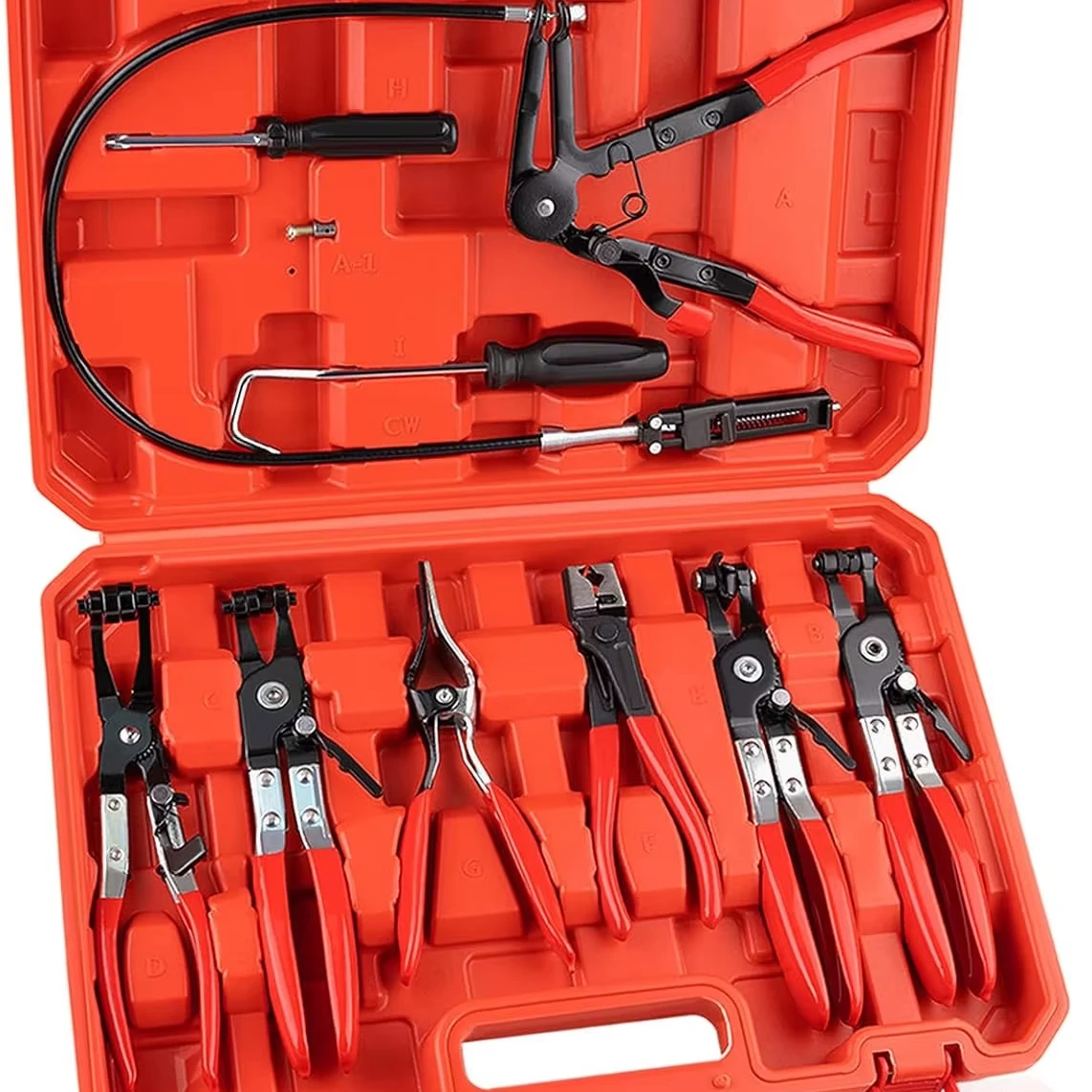Long Reach Hose Clamp Pliers Tool Flexible Shaft Swivel Head Automotive Spring/Flat Band Clamps Coolant Hose Repair
Long Reach Hose Clamp Pliers Tool Flexible Shaft Swivel Head Automotive Spring/Flat Band Clamps Coolant Hose Repair